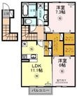サワーフローラC棟の間取図