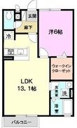 ガーデンコート車の間取図