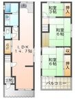 旭が丘3丁目戸建の間取図