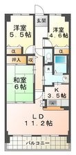 学園シティコートの間取図
