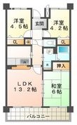 井吹東シティコートの間取図