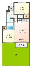 ファミールコート名谷の間取図