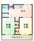 三七十コーポの間取図