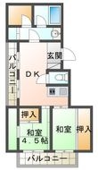 エクリート朝霧の間取図