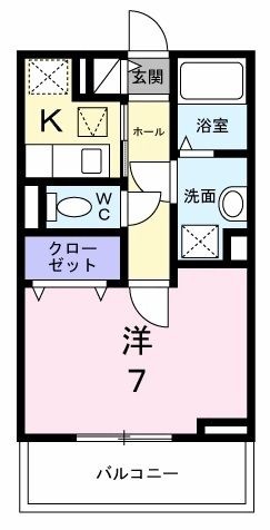 拡大写真:アステリア 1階102の間取り