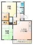 クレールプラザ立花D棟の間取図