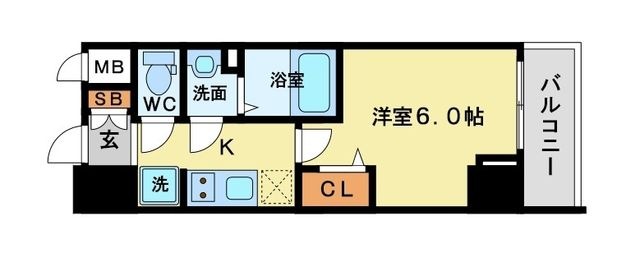 拡大写真:プレサンス福島吉野ミナージ 10階1004の間取り