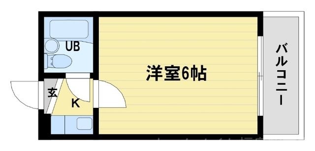 拡大写真:ルネッサンス新梅田ビル 5階503の間取り