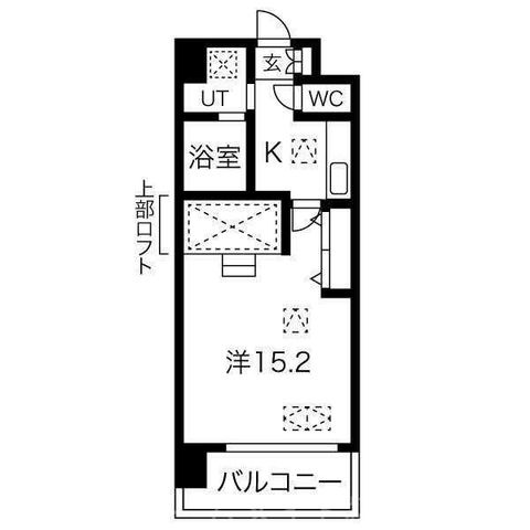 拡大写真：NORTH VILLAGE BIRTH PLACE 6階605の間取り