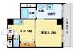P-COURT海老江の間取図