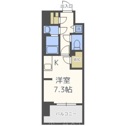拡大写真:BLAU本町東 9階905の間取り