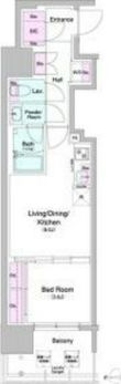 BPRレジデンス大阪本町Qの間取図