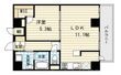 エストーネ野田阪神の間取図
