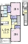エアリーヴィラＢの間取図