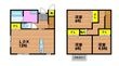 御成町借家の間取図