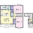 グランディール Bの間取図
