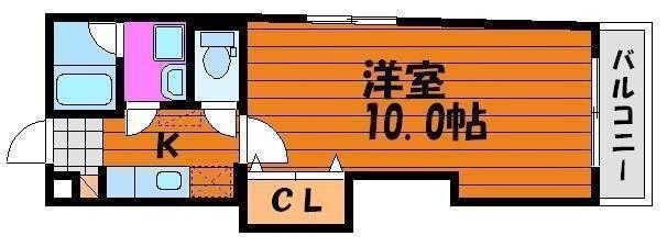 拡大写真:ホワイトグレース律奈 2階202の間取り