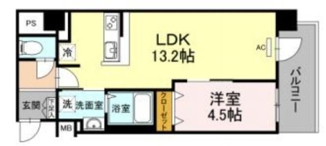 拡大写真:アルカンシエル 5階503の間取り