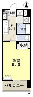 写真:福富GRADEマンション 4階406の間取図