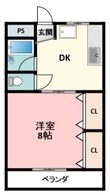 第二柏原マンションの間取図