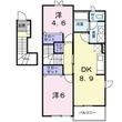 ウエストサンAの間取図