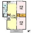 エアフォルクC棟の間取図