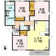 セジュールモダン B棟の間取図