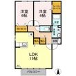 セジュールK Ⅲ棟の間取図