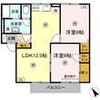 ヴィラ西福原D棟の間取図