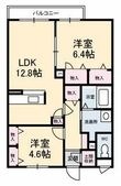 ベルアネスB棟の間取図