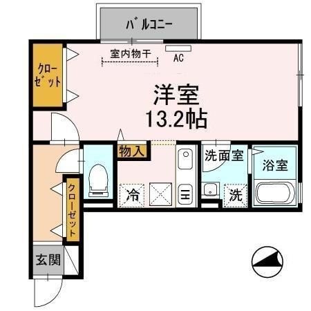 拡大写真:パストラルKA棟 1階103の間取り