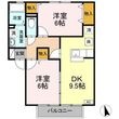 セジュールアルカディア B棟の間取図