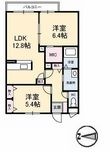 ベルアネスB棟の間取図