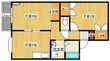 NIFTY(ニフティ)A棟の間取図