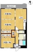 スカイマンションCの間取図