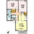 ファミールSの間取図