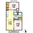 セジュールM B棟の間取図