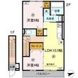 ラクードシャDの間取図