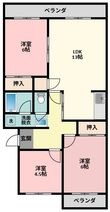 レジデンス柏原の間取図