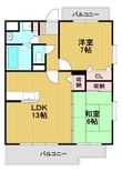 写真：福岡市城南区干隈２丁目2階の間取図