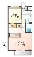V・フルーツ Ⅱの間取図