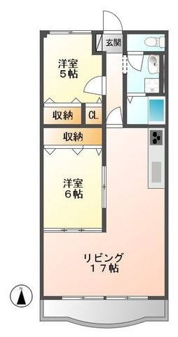 拡大写真:サンライトヒルズ 1階102の間取り