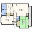 パークハイツEの間取図