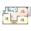 パールハイム栄町Aの間取図
