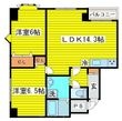 フローラN14の間取図