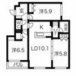 メニーズコート北園プレミアの間取図