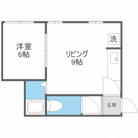 拡大写真:キラメック409 2階103の間取り