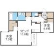 エフュート南円山の間取図