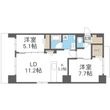 ジラフ大通西15プレミアの間取図