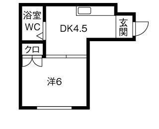 拡大写真:グランメール琴似 3階301の間取り